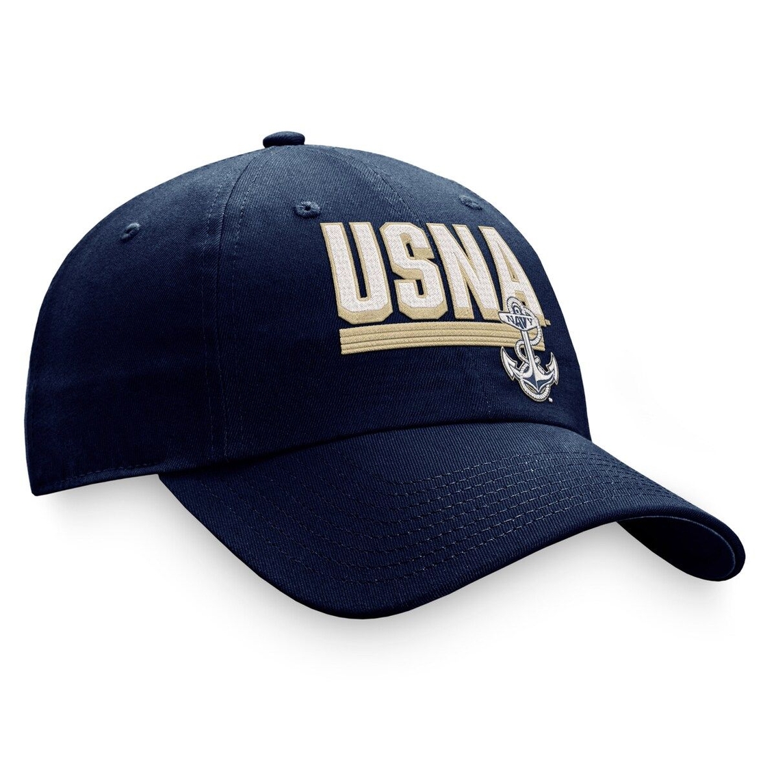 Top of the World Men's Navy Navy Midshipmen Slice Adjustable Hat - Image 4 of 4
