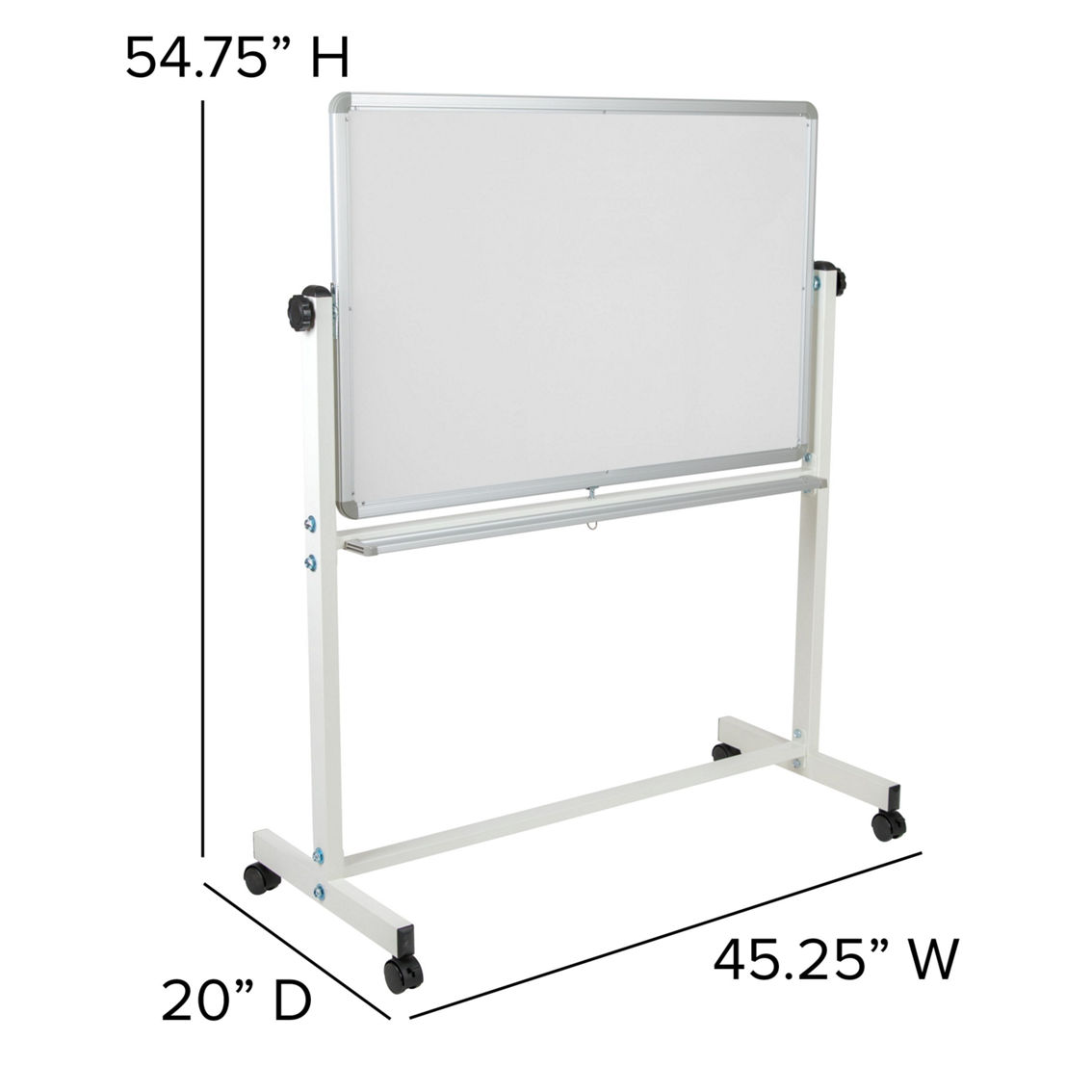 Flash Furniture HERCULES Series Double-Sided Mobile White Board Stand with Pen Tray - Image 5 of 5