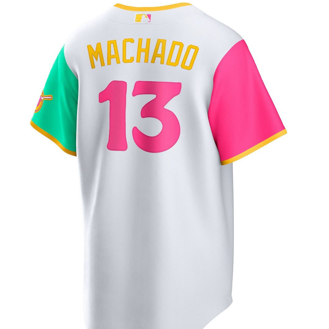 Nike Men's Manny Machado White San Diego Padres City Connect Replica Player Jersey - Image 4 of 4