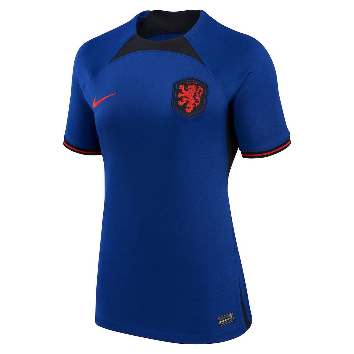 Nike Women's Royal Netherlands National Team 2022/23 Away Breathe Stadium Replica Blank Jersey - Image 3 of 4