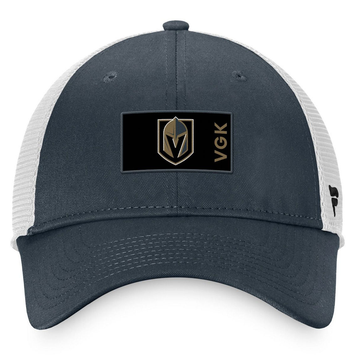 Fanatics Branded Men's Charcoal/White Vegas Golden Knights Authentic Pro Rink Trucker Snapback Hat - Image 3 of 4
