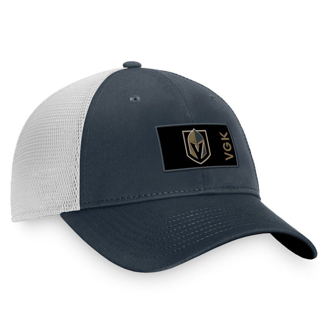 Fanatics Branded Men's Charcoal/White Vegas Golden Knights Authentic Pro Rink Trucker Snapback Hat - Image 4 of 4