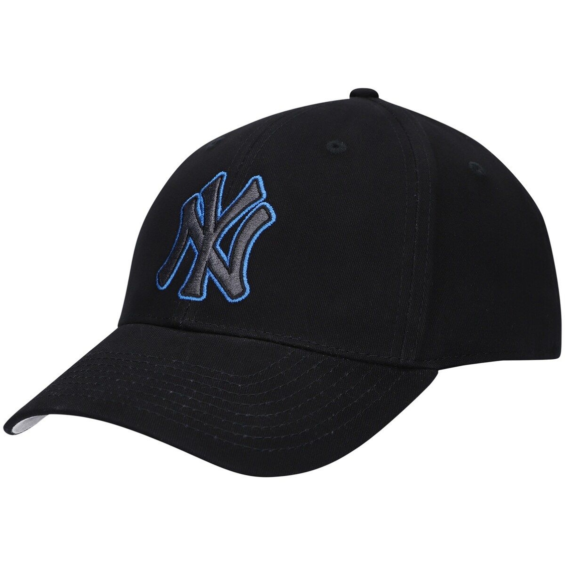 Men's Black New York Yankees Basic Logo Adjustable Hat