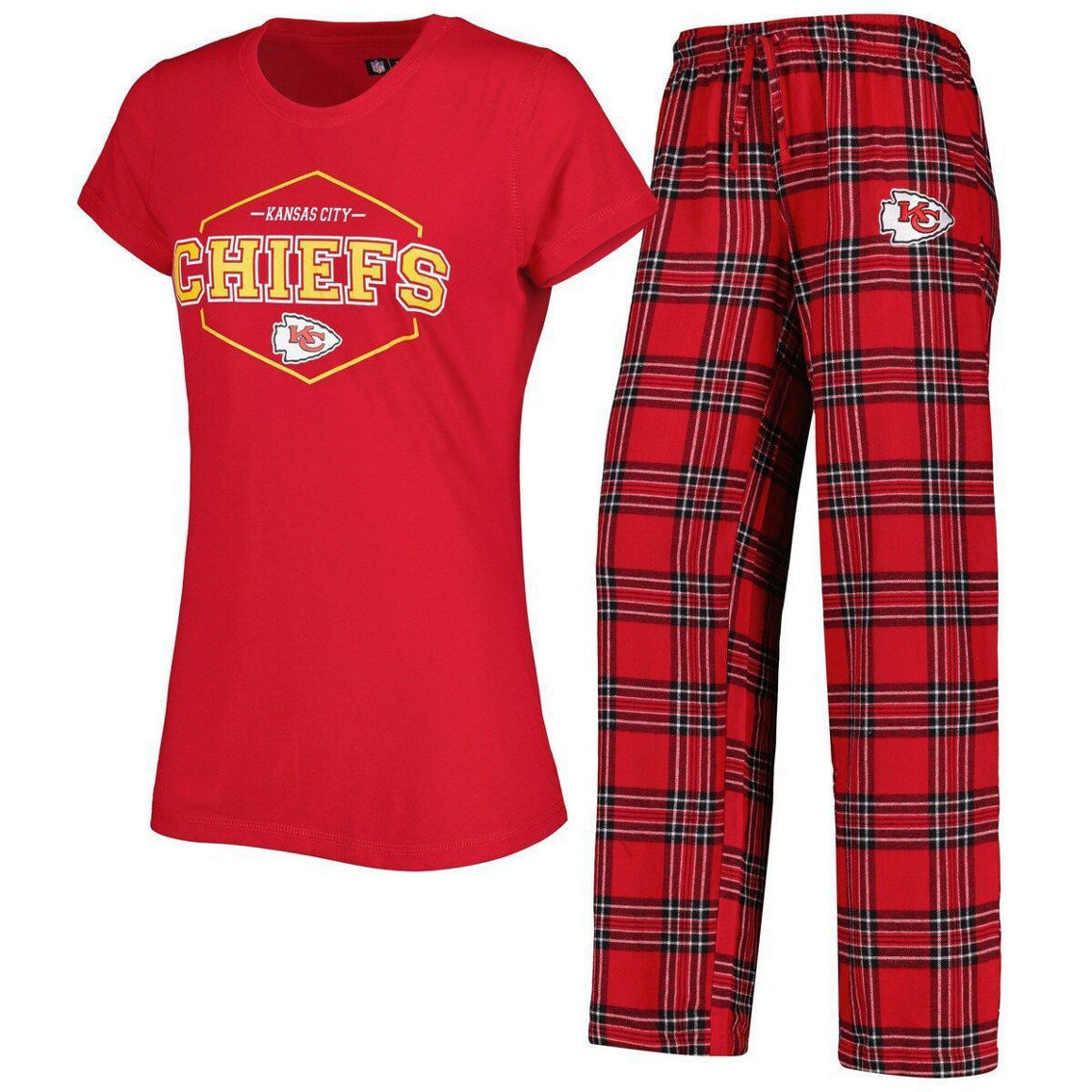 Concepts Sport Women's Red/black Kansas City Chiefs Plus Size