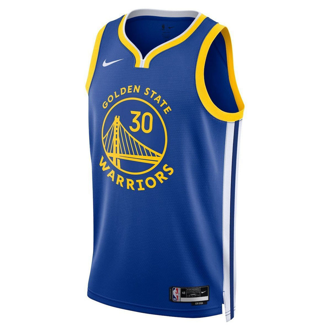 Nike Unisex Stephen Curry Royal Golden State Warriors Swingman Jersey - Icon Edition - Image 3 of 4