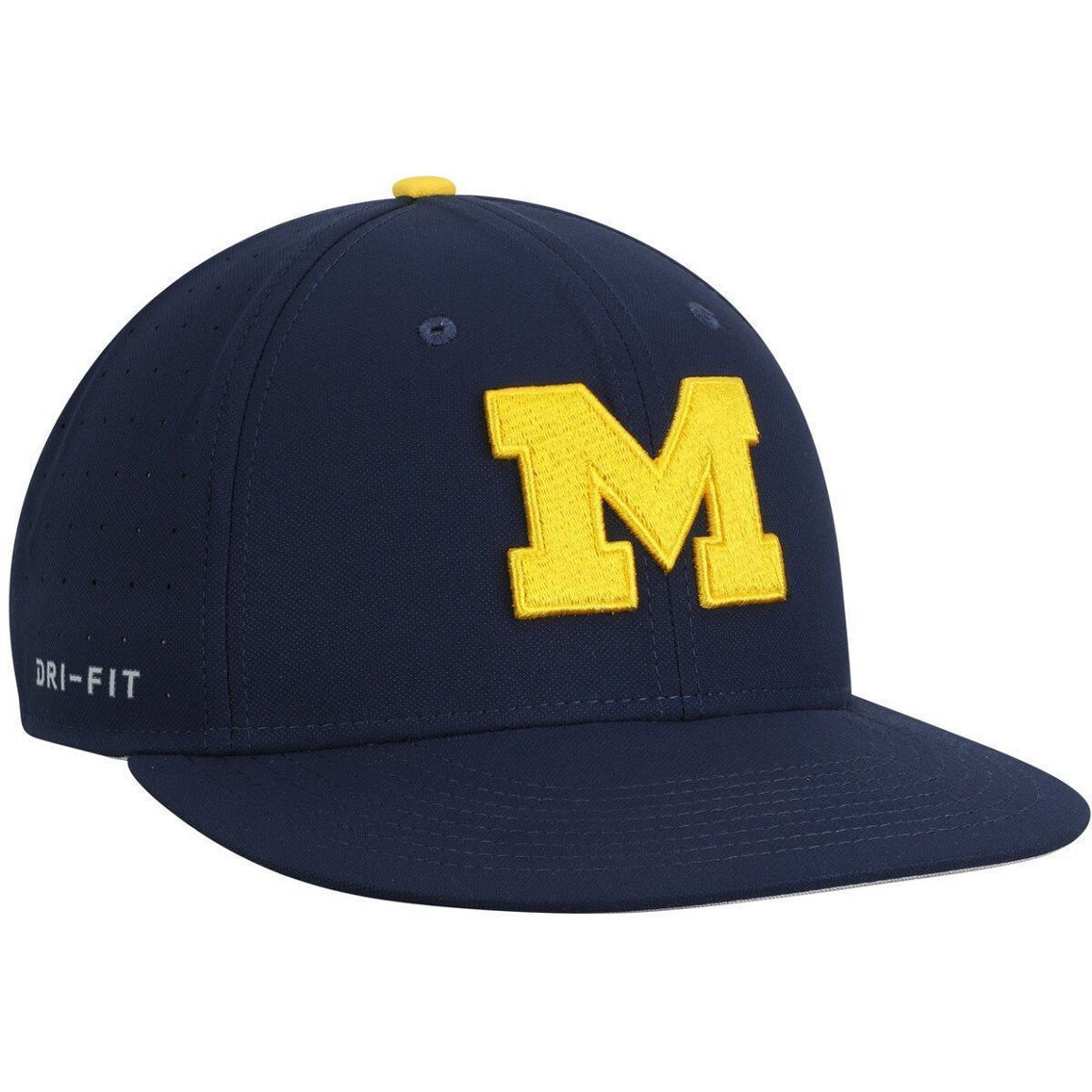 Nike Men's Navy Michigan Wolverines Aerobill Performance True Fitted Hat - Image 3 of 4