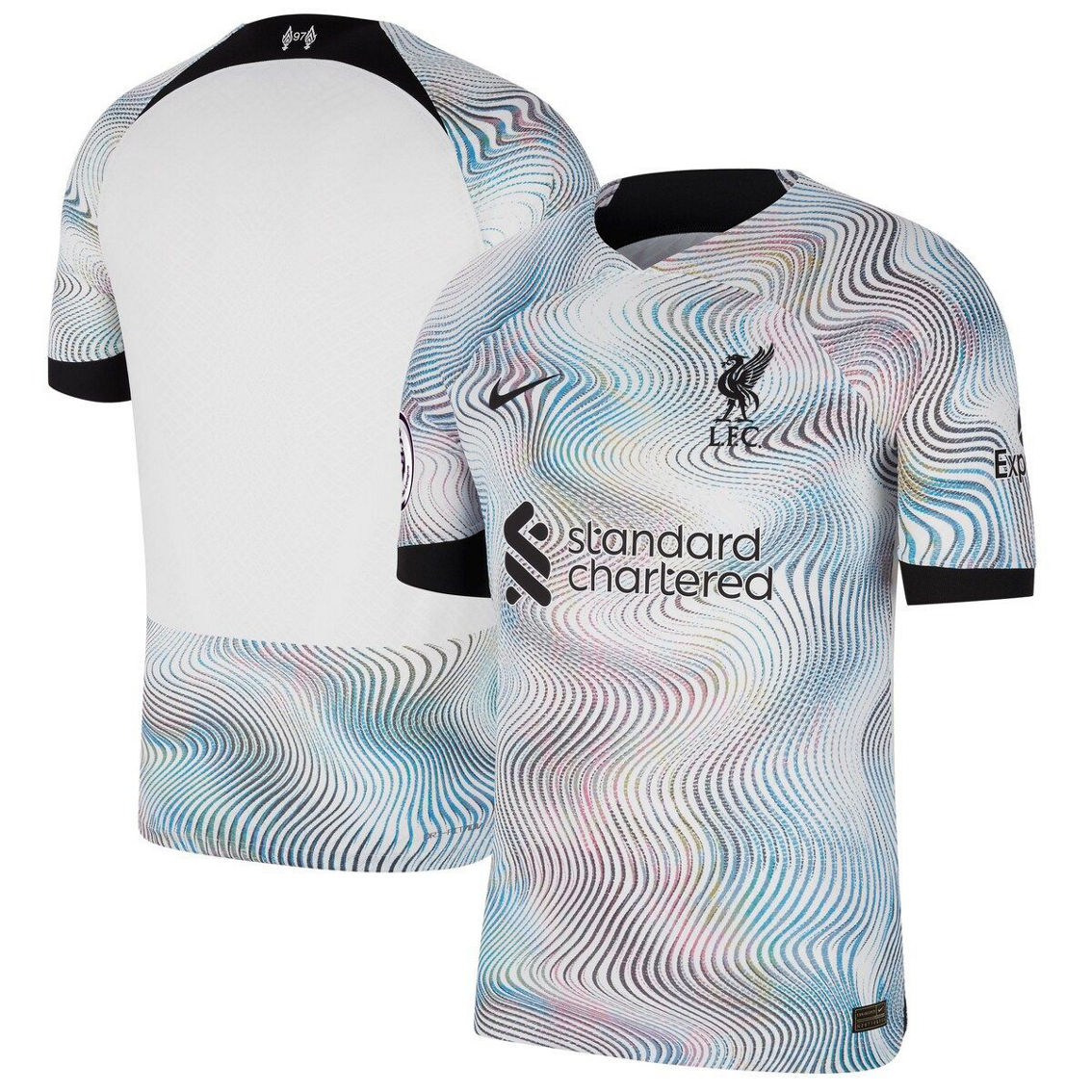 Nike Men's White Liverpool 2022/23 Away Vapor Match Authentic Jersey - Image 2 of 4