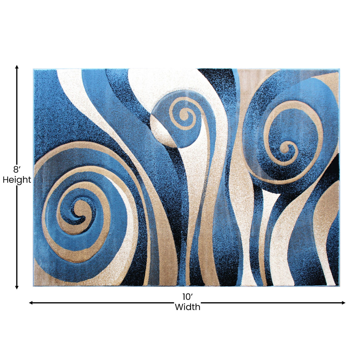 Flash Furniture Swirled Pattern Area Rug - Image 5 of 5