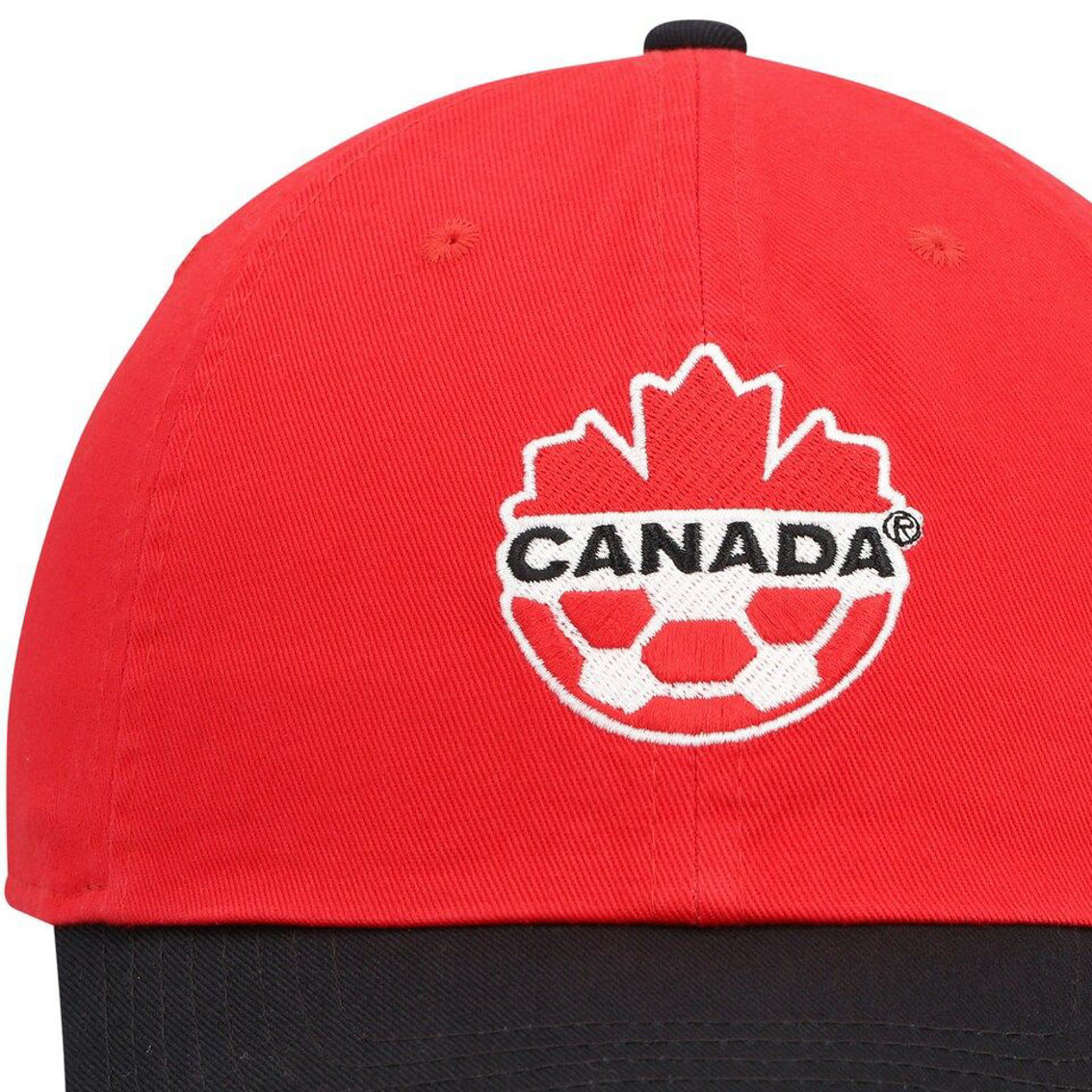 Nike Men's Red/Charcoal Canada Soccer Campus Adjustable Hat - Image 3 of 4