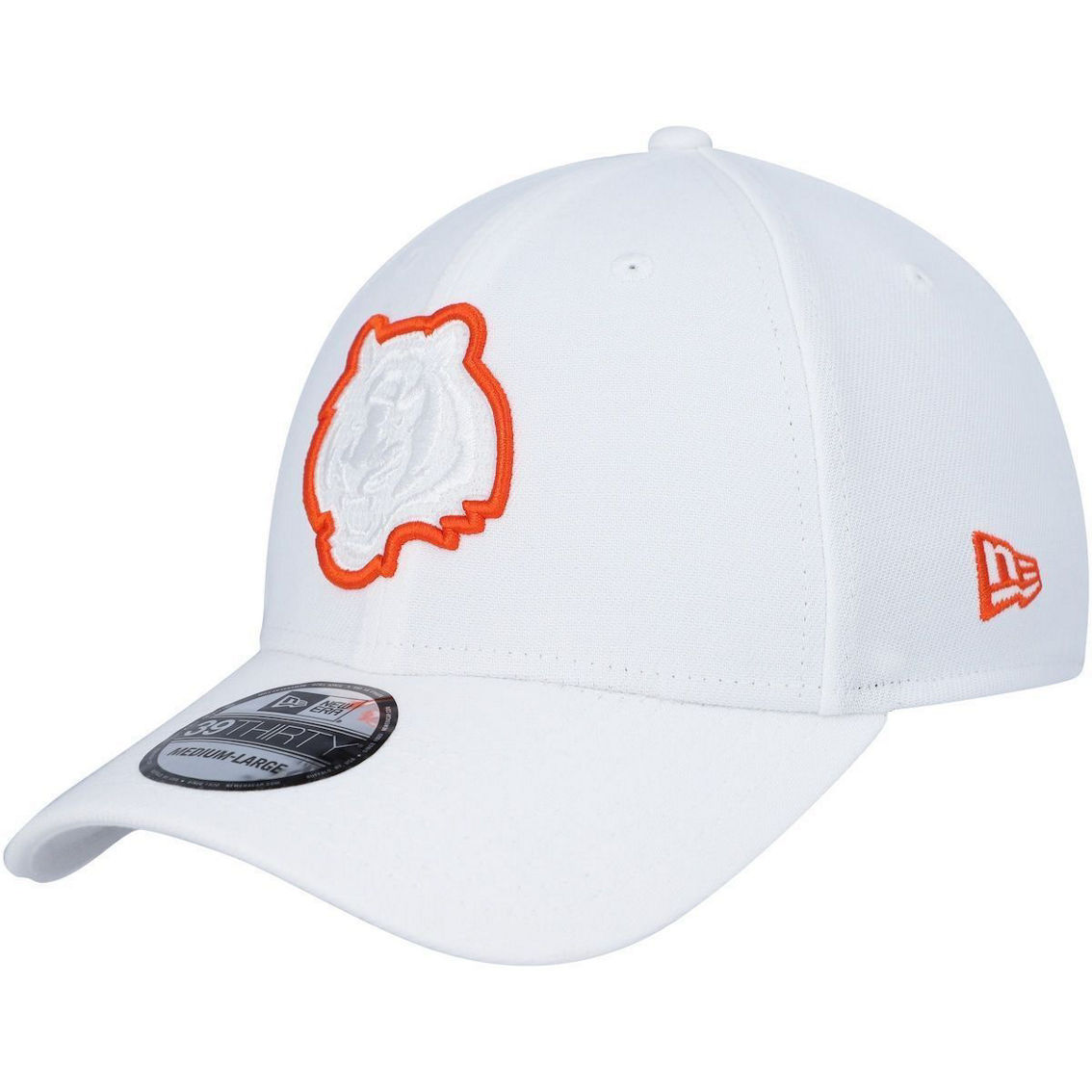 New Era Men's White Cincinnati Bengals Team White Out 39thirty Flex Hat, Hats & Visors, Clothing & Accessories