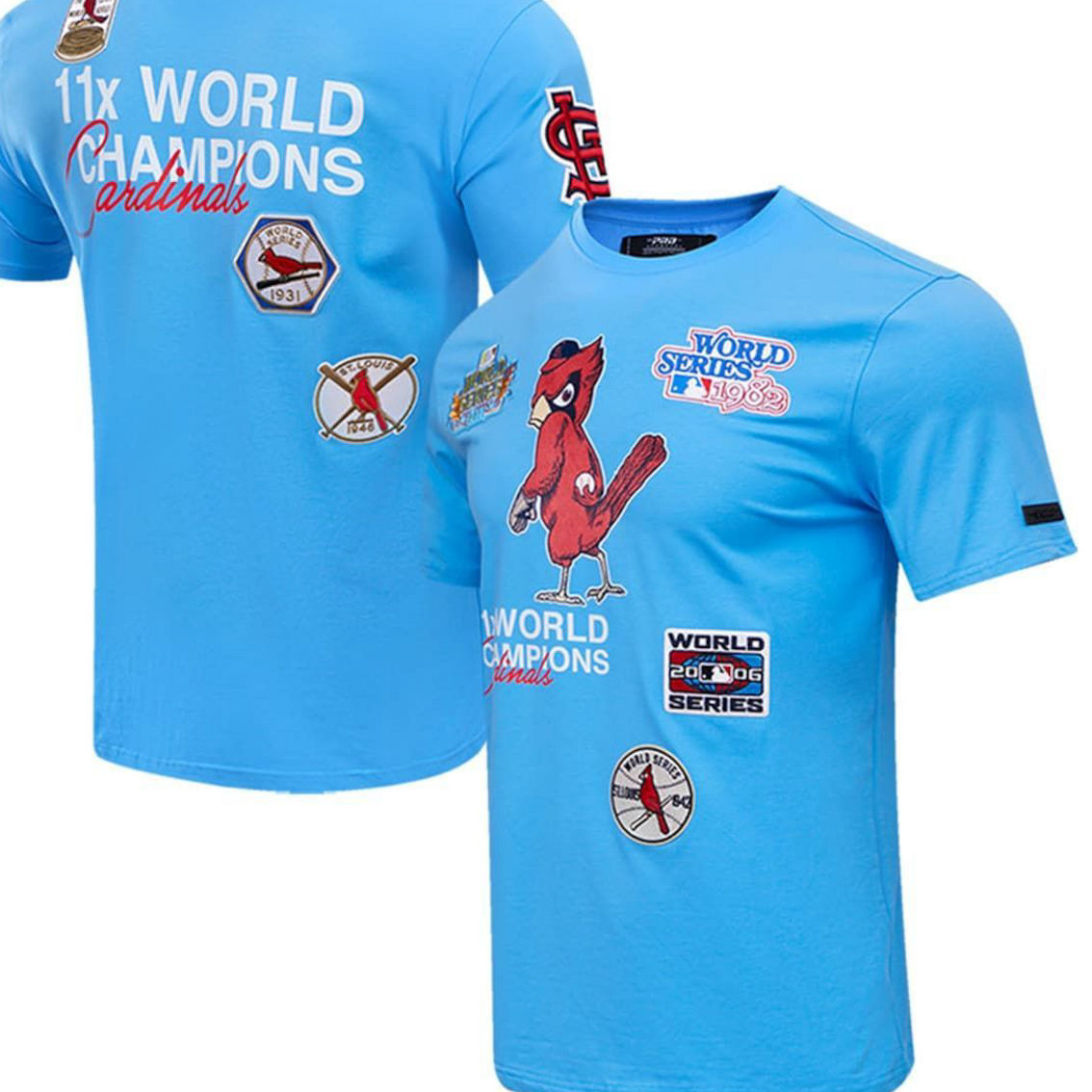 Pro Standard Men's Light Blue St. Louis Cardinals Ship T-shirt