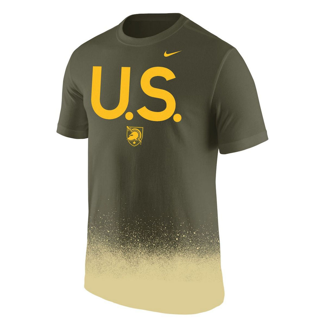 Nike Men's Olive Army Black Knights 1st Armored Division Old Ironsides Rivalry Splatter T-Shirt - Image 3 of 4