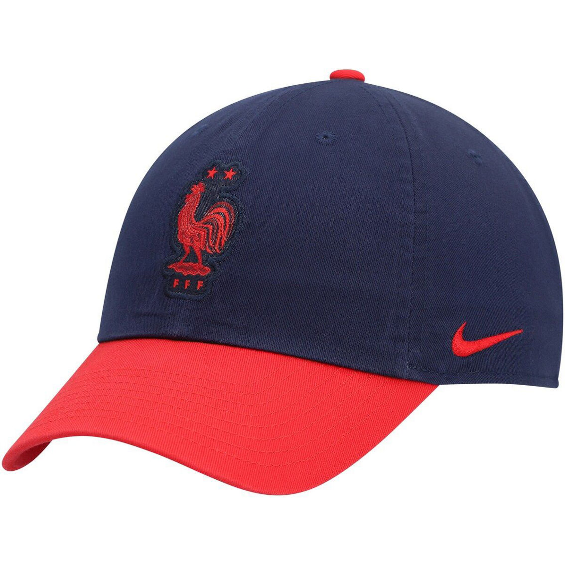 Nike Men's Navy/Red France National Team Campus Adjustable Hat - Image 2 of 4