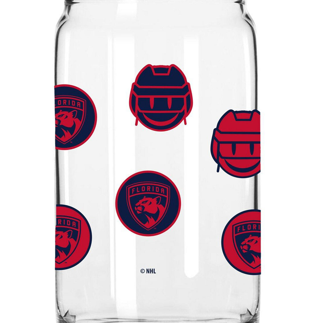 Logo Brands Florida Panthers 16oz. Smiley Can Glass - Image 2 of 2