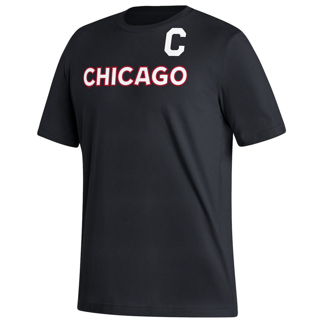 adidas Men's Jonathan Toews Black Chicago Blackhawks Reverse Retro 2.0 Name & Number T-Shirt - Image 3 of 4