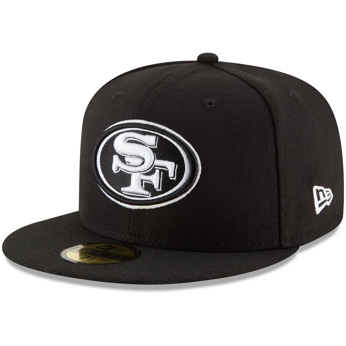 New Era Men's Black San Francisco 49ers B-Dub 59FIFTY Fitted Hat - Image 2 of 2