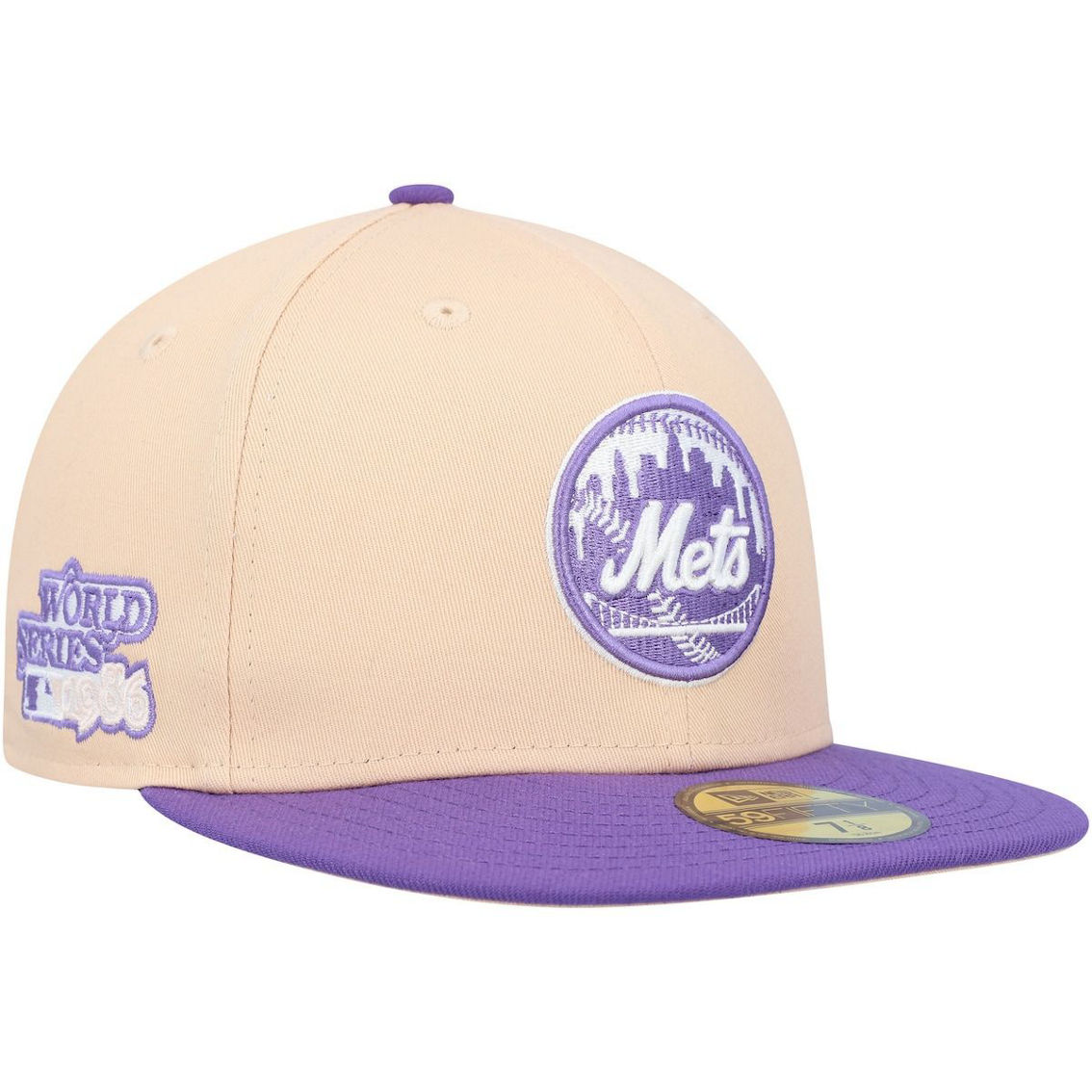 New York Mets Patch Pride 59FIFTY Fitted Blue Hat