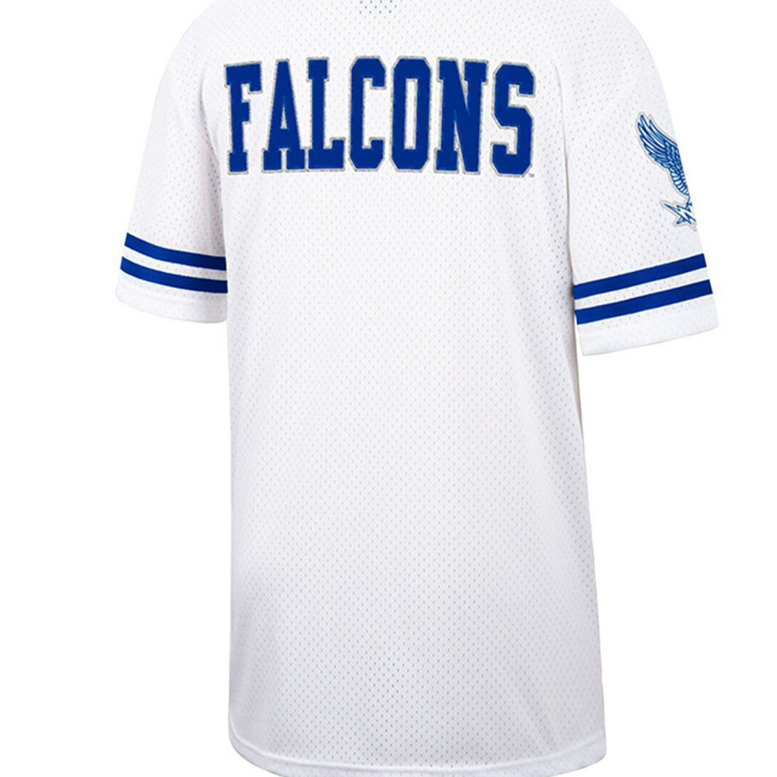 Colosseum Men's White Air Force Falcons Free Spirited Mesh Button-Up Baseball Jersey - Image 4 of 4