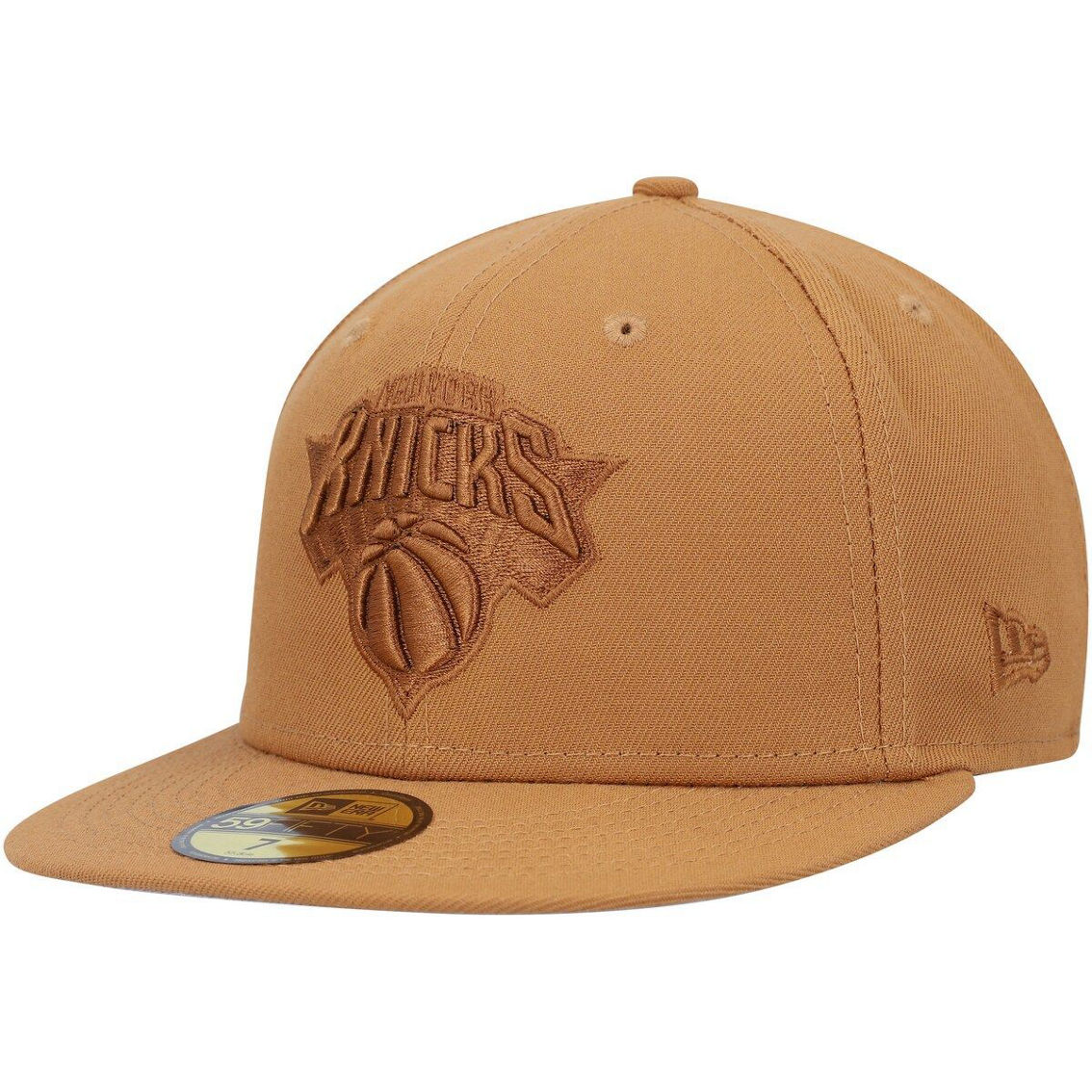 New York Knicks New Era 59FIFTY Fitted Hat - Size 7 1/2 Orange Brim
