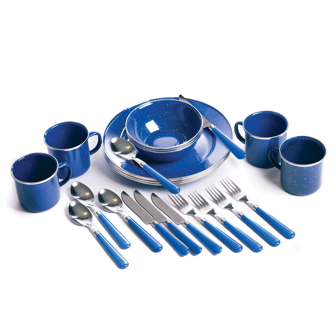 Stansport 24 pc Deluxe Enamelware Set - Image 2 of 5