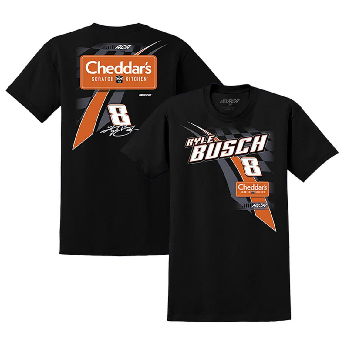 Richard Childress Racing Team Collection Men's Richard Childress Racing Team Collection Black Kyle Busch Cheddar's Lifestyle T-Shirt - Image 2 of 4