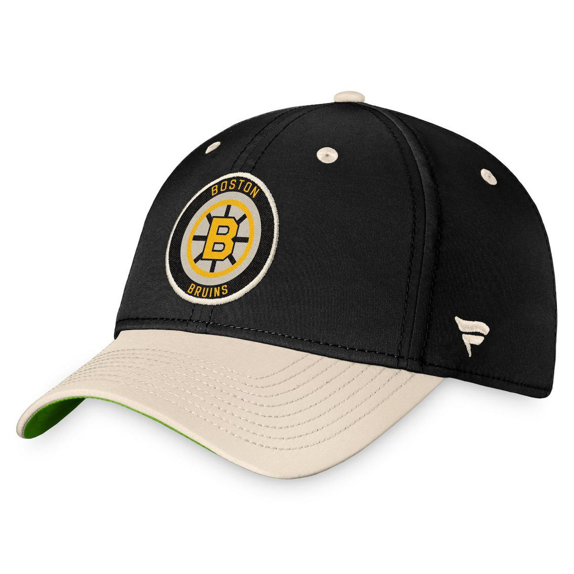 Fanatics Branded Men\'s Black/khaki Boston Bruins True Classics Retro Flex  Hat | Fan Shop | Shop The Exchange | Flex Caps