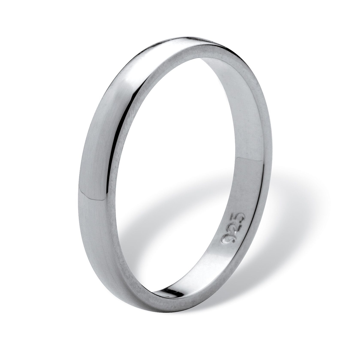 Polished Wedding Ring in Sterling Silver (2.5mm) - Image 2 of 5