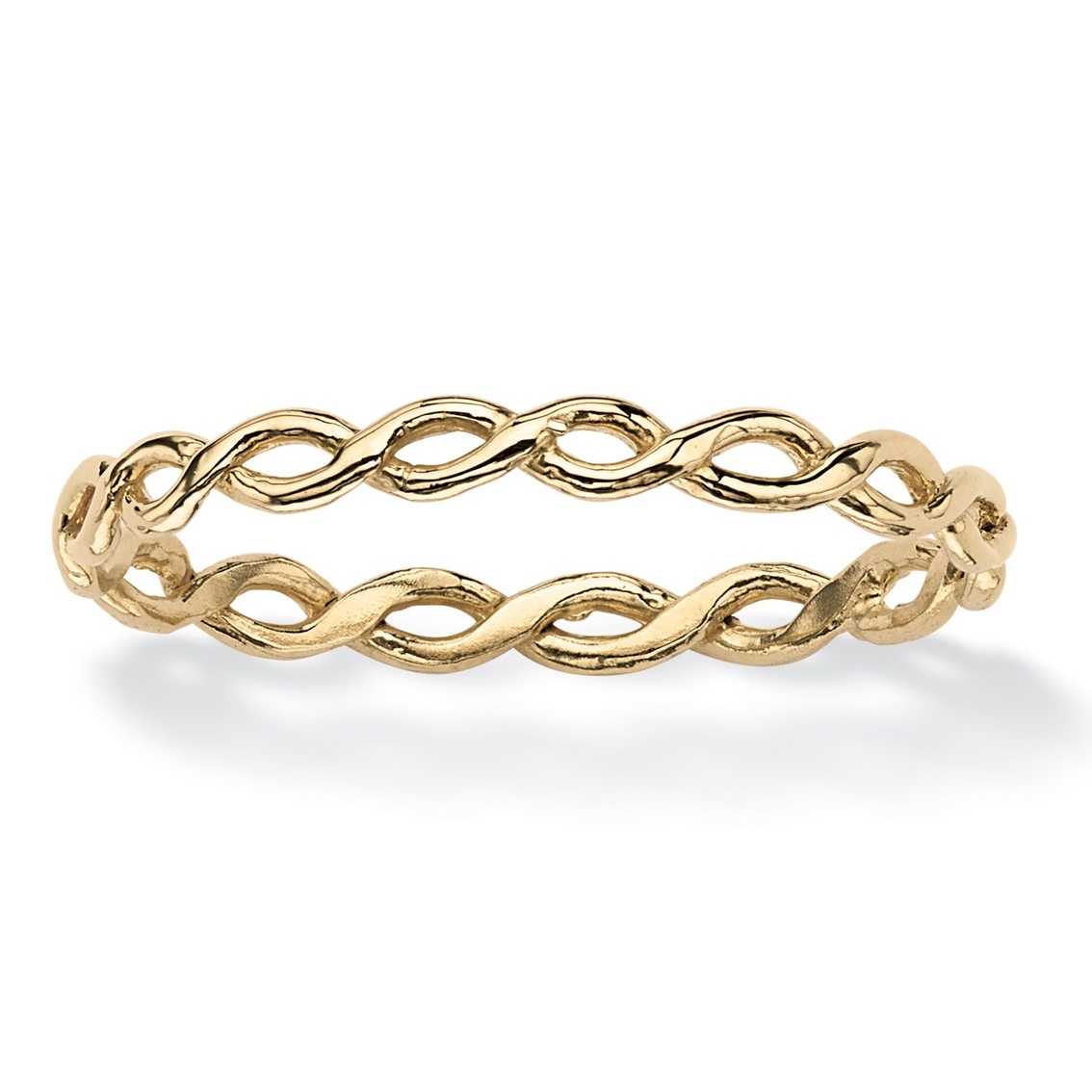 Braided Twist Ring in 10k Yellow Gold