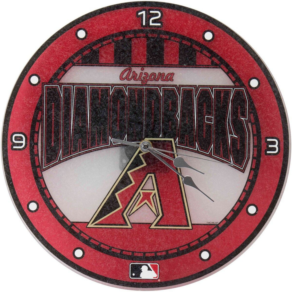 The Memory Company Arizona Diamondbacks Art Glass Wall Clock - Image 2 of 2