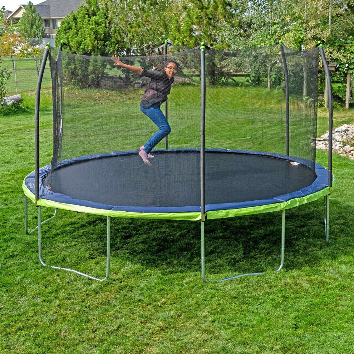 Skywalker Trampolines 15x13 Oval Trampoline Combo with Dual Color Spring Pad - Image 5 of 5