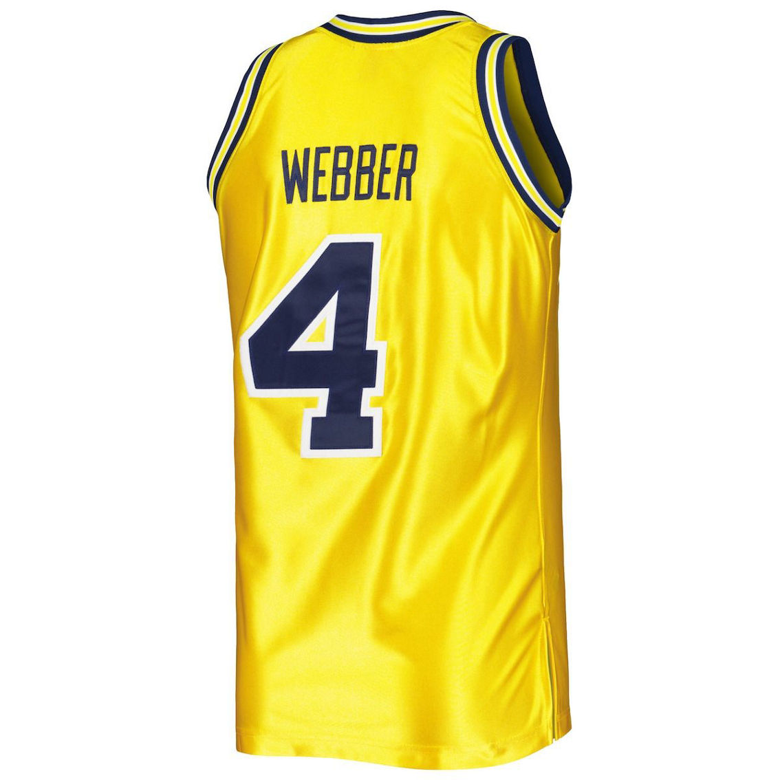 Mitchell & Ness Men's Chris Webber Maize Michigan Wolverines Authentic College Vault 1991/92 Jersey - Image 4 of 4