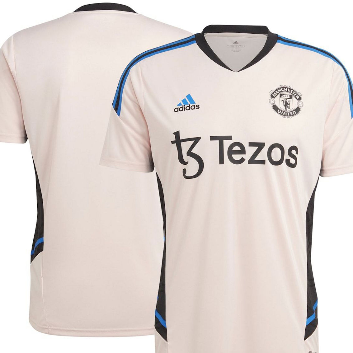 adidas Men's Pink Manchester United 2022/23 Training Jersey - Image 2 of 4