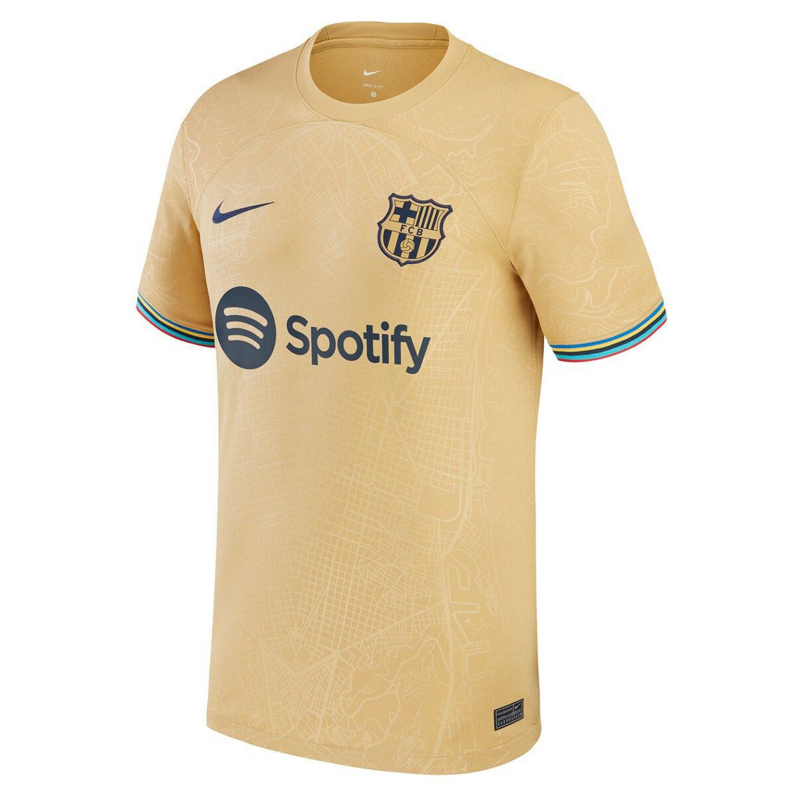 Nike Men's Pedri Gold Barcelona 2022/23 Away Replica Player Jersey - Image 3 of 4