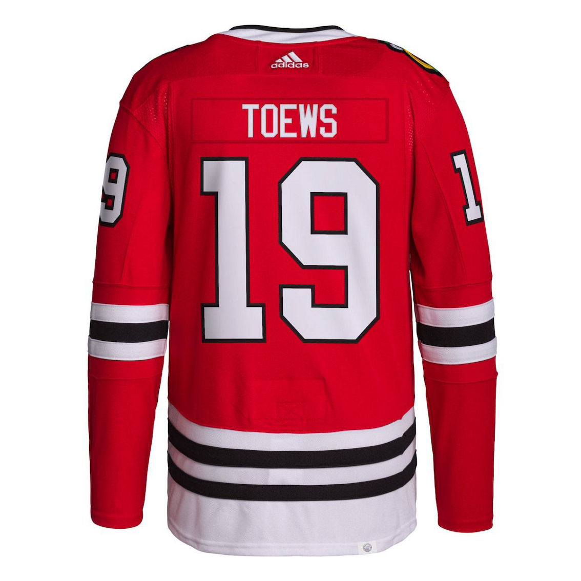 adidas Men's Jonathan Toews Red Chicago Blackhawks Captain Patch Home Primegreen Authentic Pro Player Jersey - Image 4 of 4