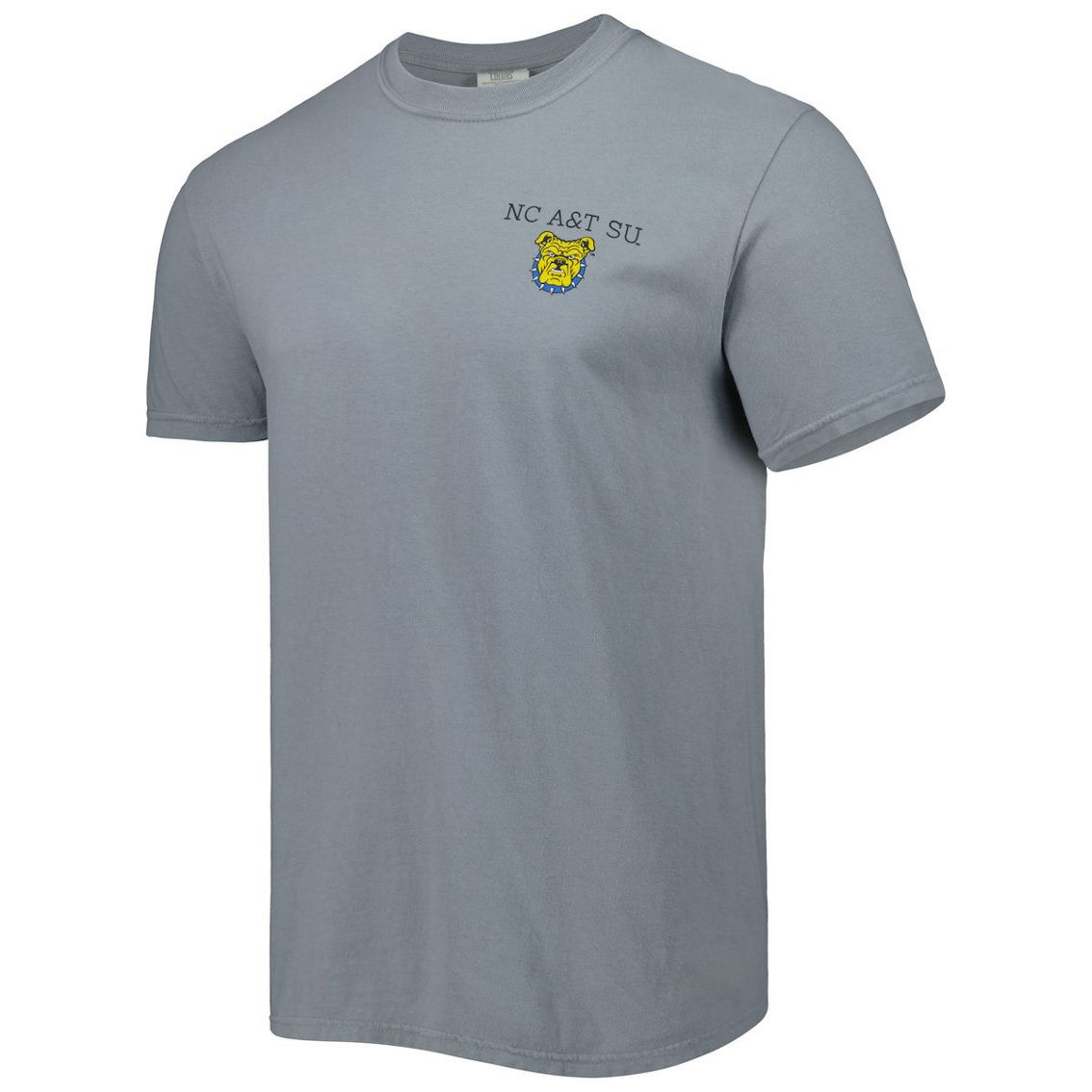 Image One Men's Gray North Carolina A&T Aggies Campus Scenery Comfort Color T-Shirt - Image 3 of 4