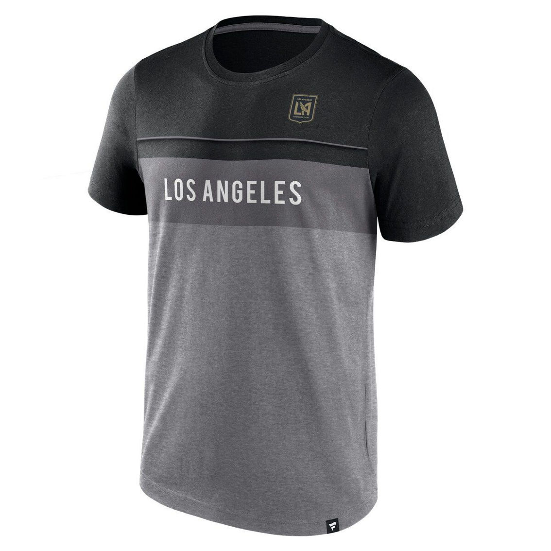 Fanatics Branded Men's Black/Gray LAFC Striking Distance T-Shirt - Image 3 of 4