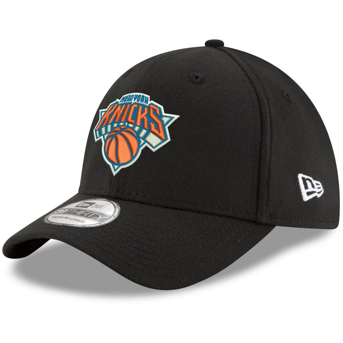 New Era Men's Black New York Knicks Official Team Color 39THIRTY Flex Hat - Image 2 of 4