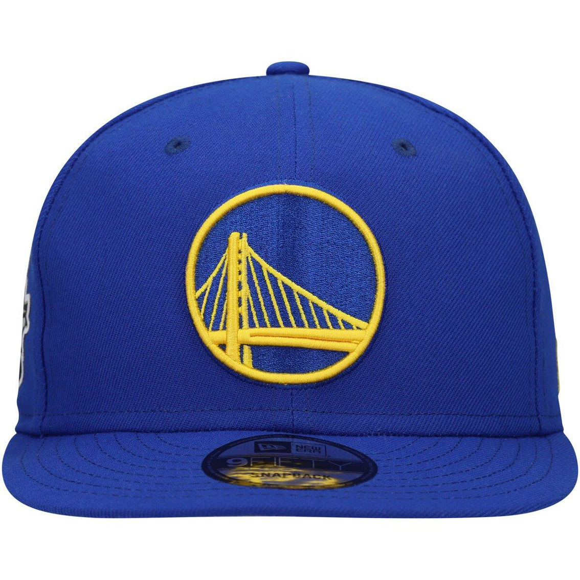 New Era Men's Royal Golden State Warriors Official Team Color 9FIFTY Snapback Hat - Image 3 of 4