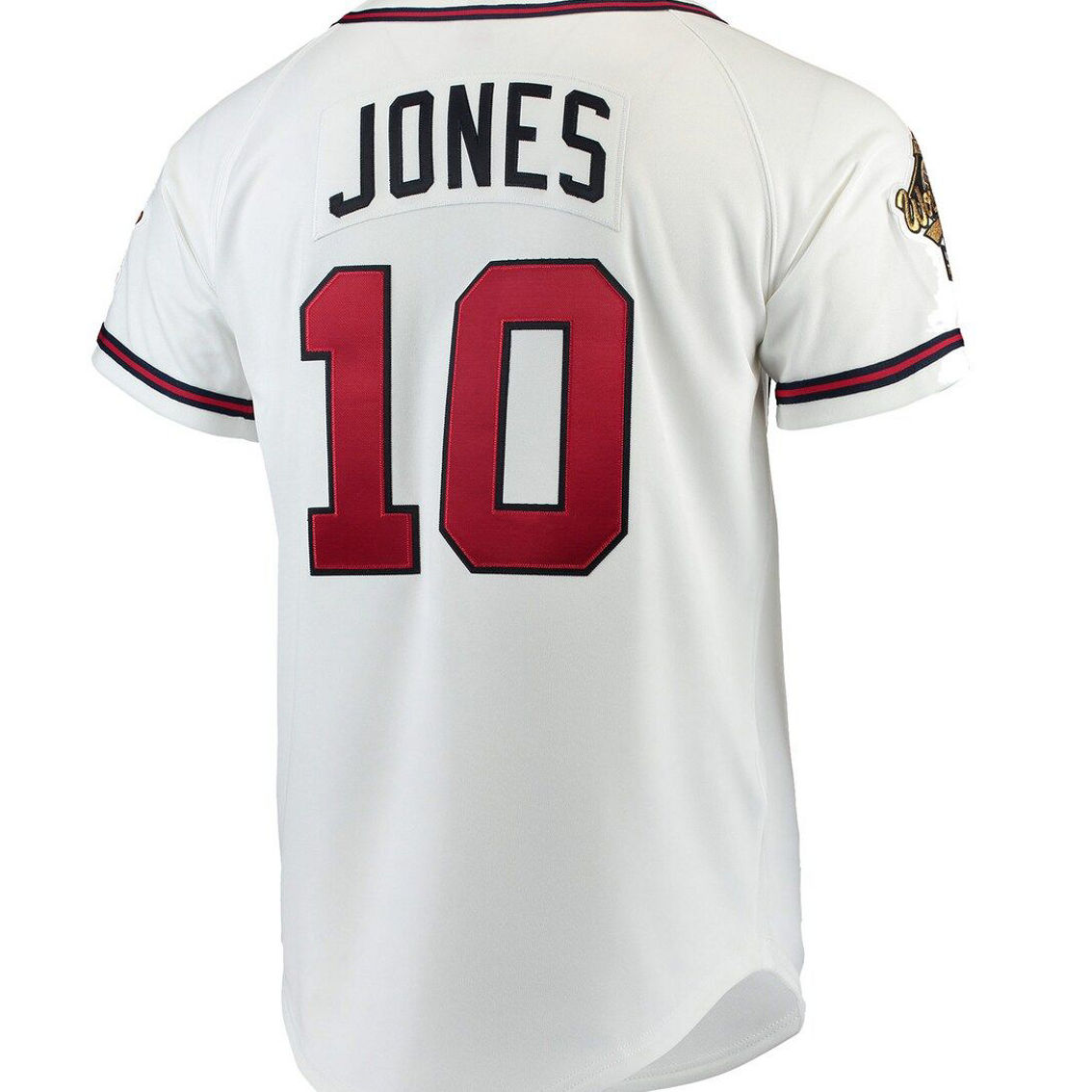 Mitchell & Ness Men's Chipper Jones White Atlanta Braves Authentic Jersey - Image 4 of 4