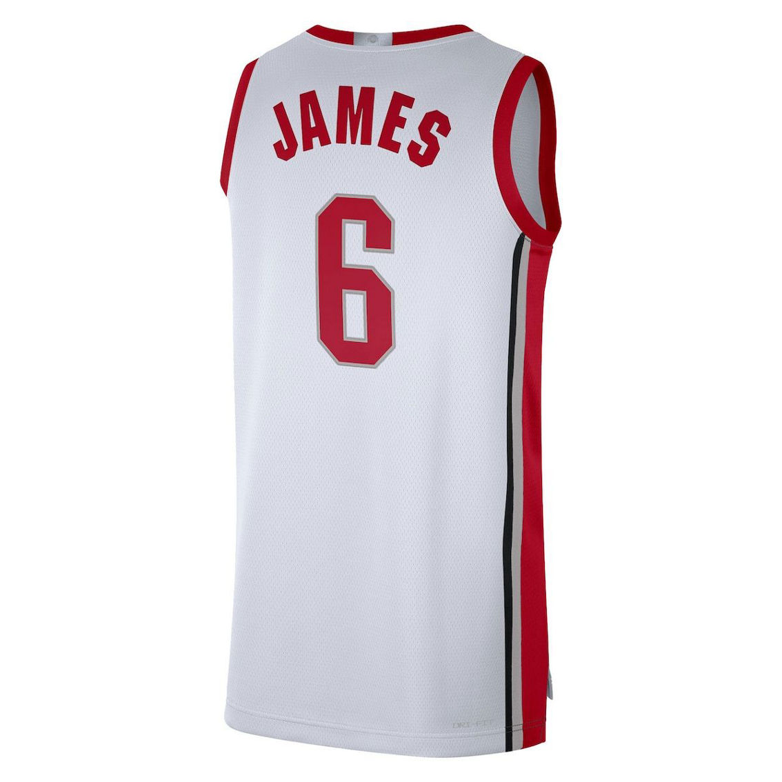Nike Men's LeBron James White Ohio State Buckeyes Limited Basketball Jersey - Image 4 of 4