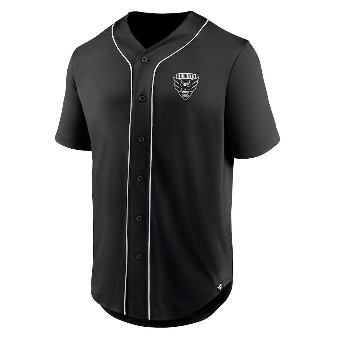 Fanatics Branded Men's Black D.C. United Third Period Fashion Baseball Button-Up Jersey - Image 3 of 4