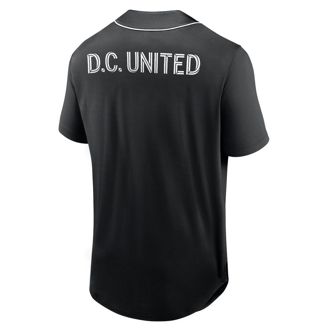 Fanatics Branded Men's Black D.C. United Third Period Fashion Baseball Button-Up Jersey - Image 4 of 4