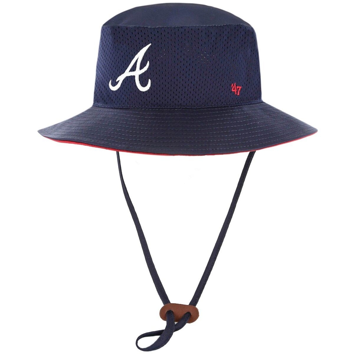 '47 Men's Navy Atlanta Braves Panama Pail Bucket Hat - Image 2 of 3