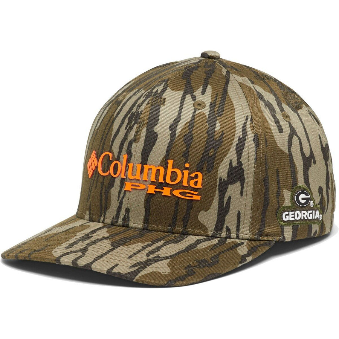 Columbia Men's Mossy Oak Camo Georgia Bulldogs Bottomland Flex Hat - Image 2 of 3