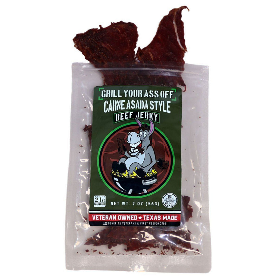Grill Your A** Off Carne Asada Style Beef Jerky - Image 2 of 2
