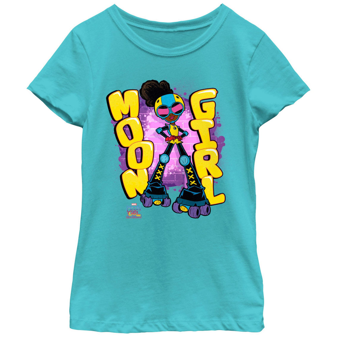 Girls Marvel Moon Girl And Devil Dinosaur Urban Moon T-shirt | Girls 4 ...