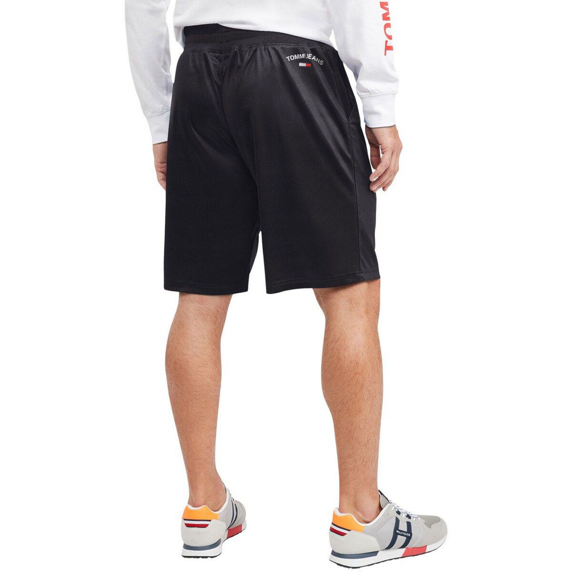 Tommy Jeans Men's Black Miami Heat Mike Mesh Basketball Shorts - Image 3 of 3