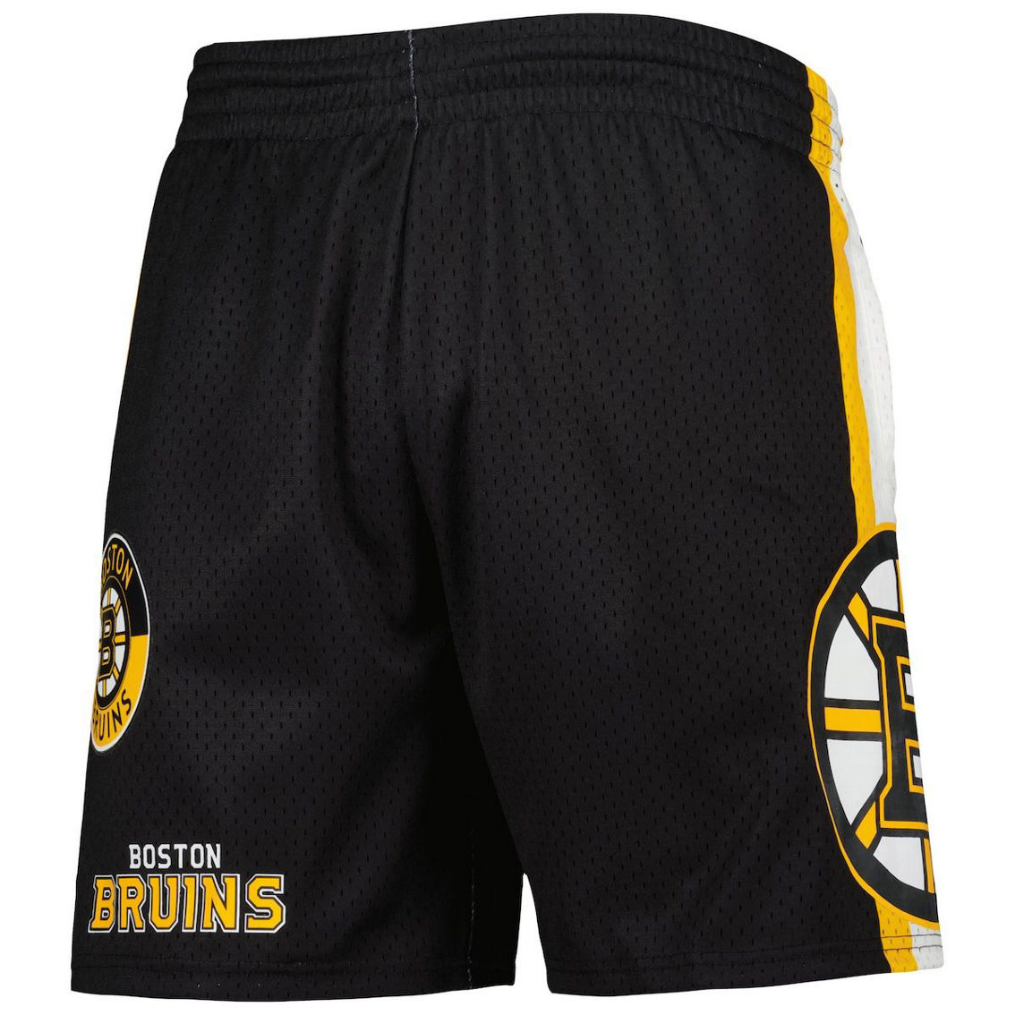 Mitchell & Ness Men's Black Boston Bruins City Collection Mesh Shorts - Image 3 of 4