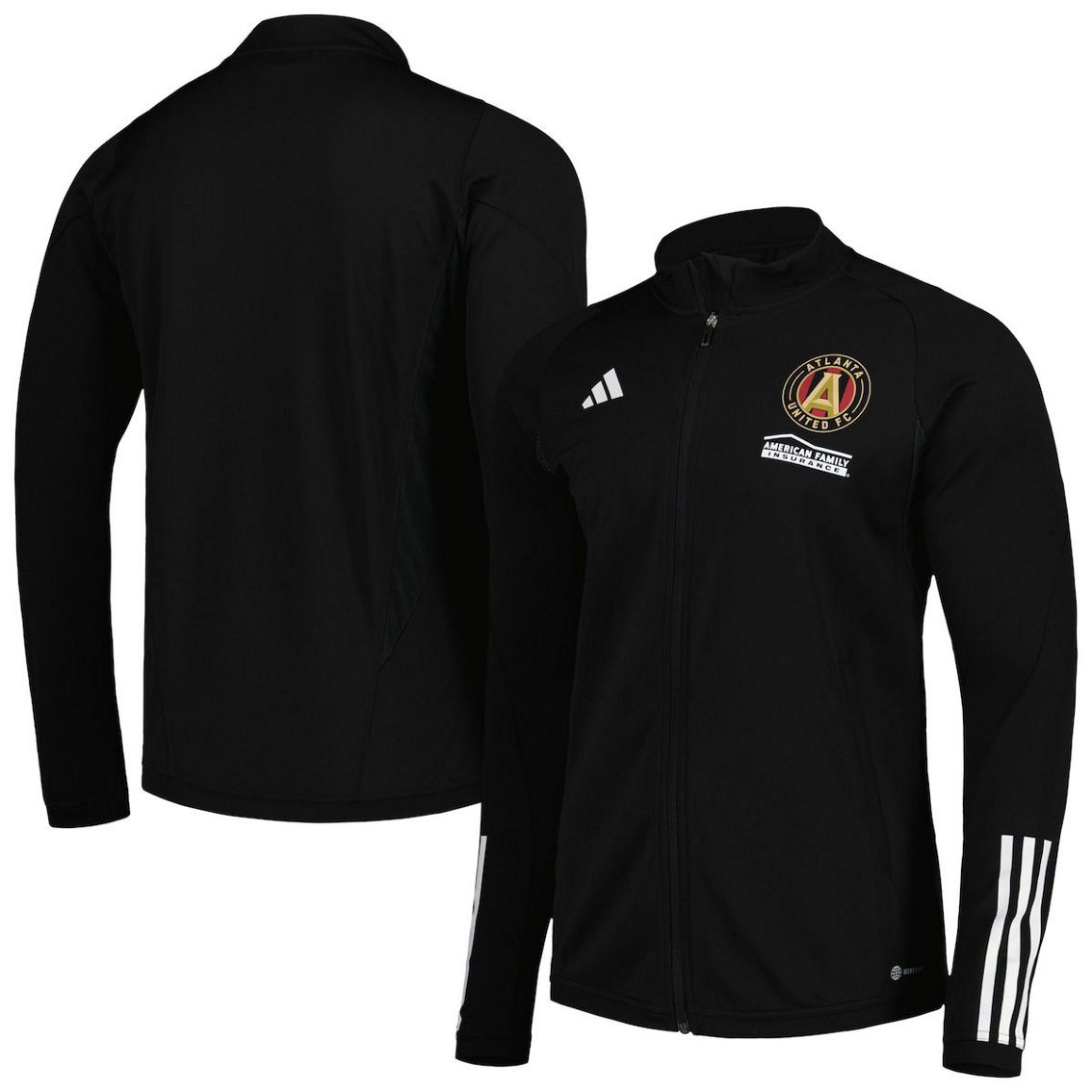 Adidas Men's Black Atlanta United Fc 2023 On-field Aeroready Full-zip ...