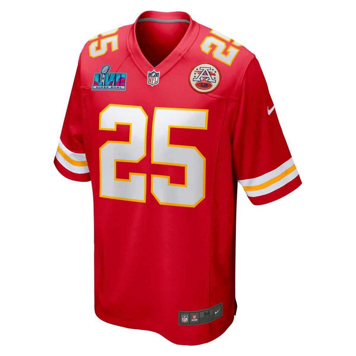 Nike Kansas City Chiefs No25 Clyde Edwards-Helaire White Men's Stitched NFL New Elite Jersey
